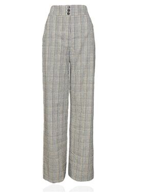 Sézane Marty High Waisted Pants Prince of Wales Plaid Size US 10 (FR42)